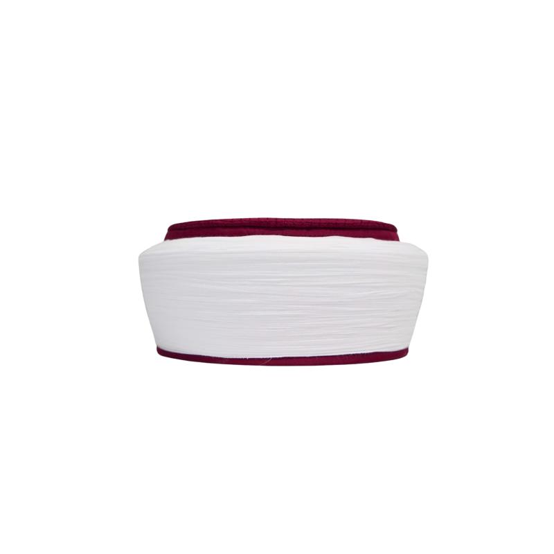Talebe Sarığı-Bordo Takke-Düz Sarım-Nâli Şerif-5 metre