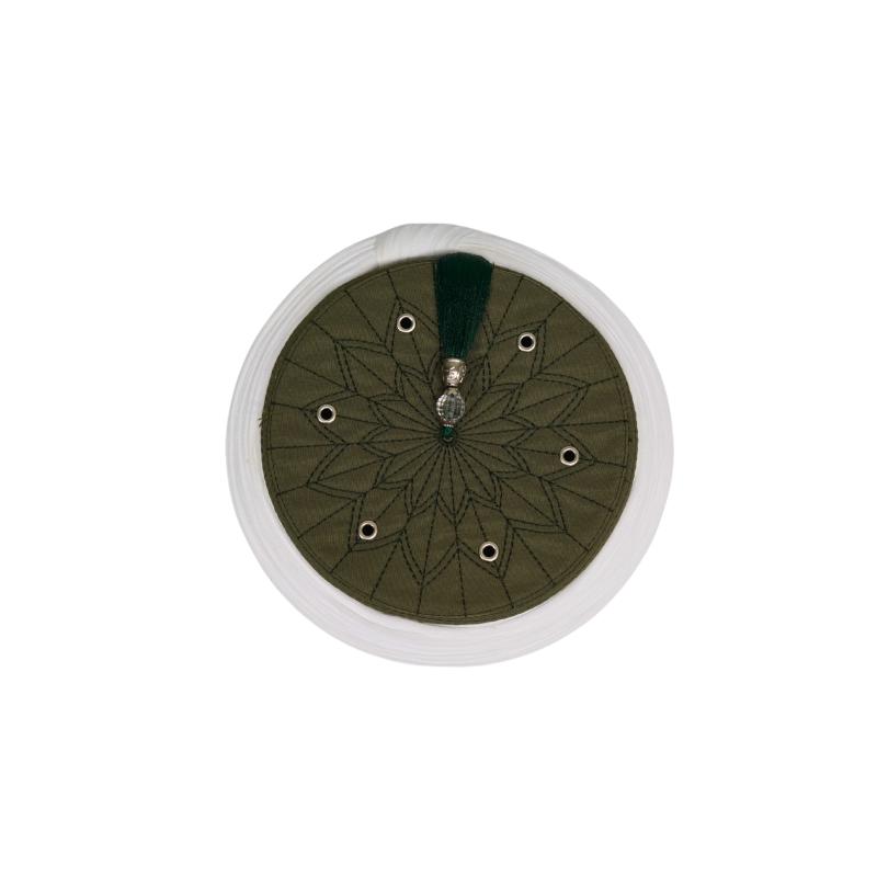 İmam Sarığı-Yeşil Takke-Düz Sarım-Kapsüllü-5 metre