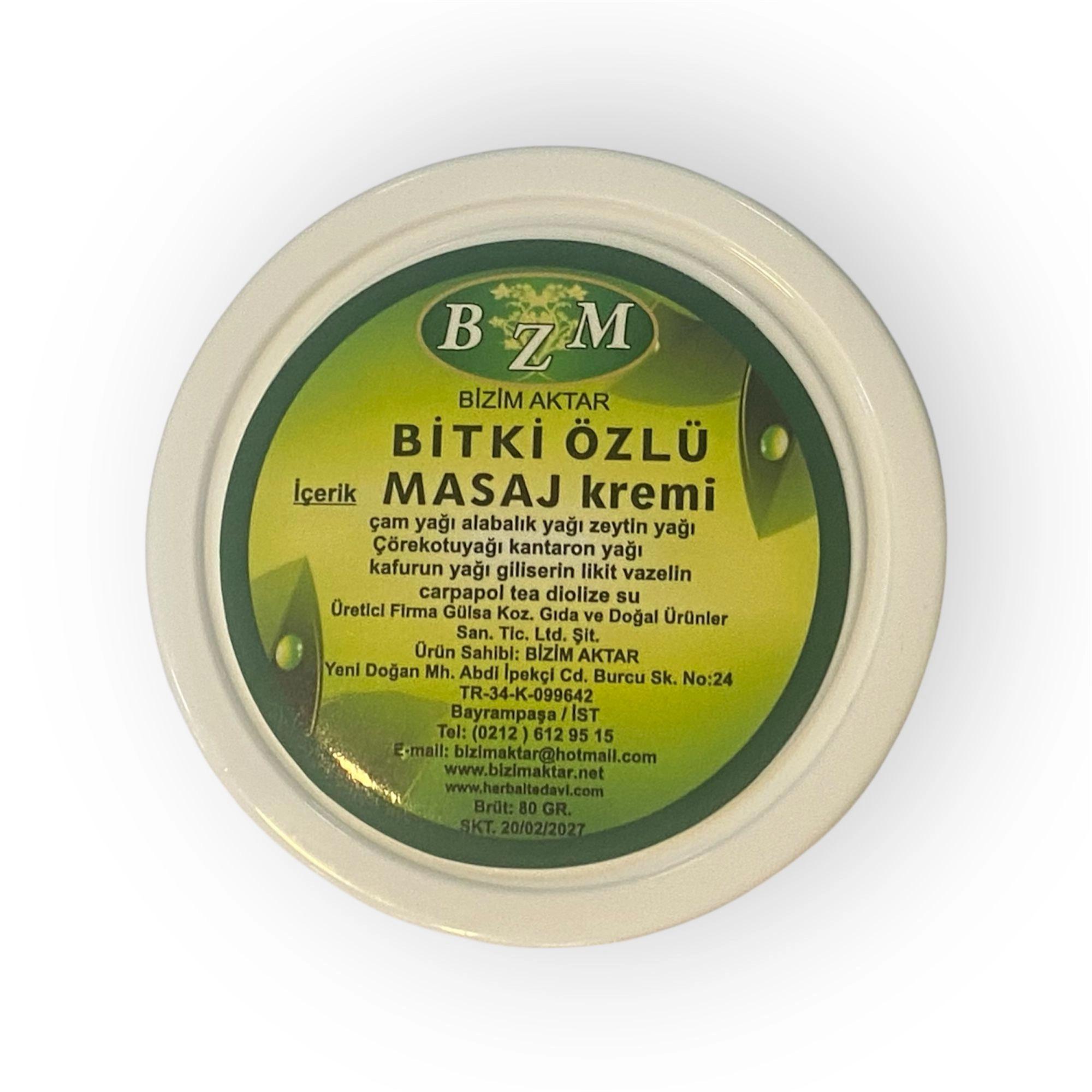 BZM BİTKİSEL MASAJ KREMİ (3 LÜ  )