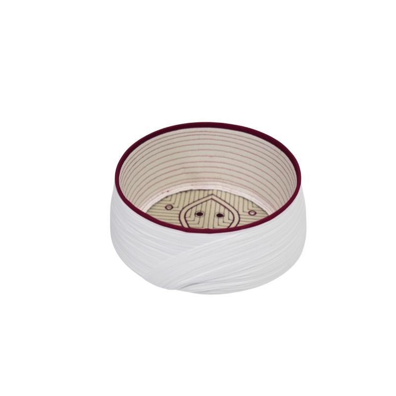 Talebe Sarığı-Bordo Takke-Düz Sarım-Nâli Şerif-5 metre