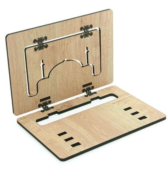 Masaüstü Kadameli Ayarlanabilir Ahşap Oğlumun Rahlesi Ve Kitap Okuma Standı (32 x 23 cm)