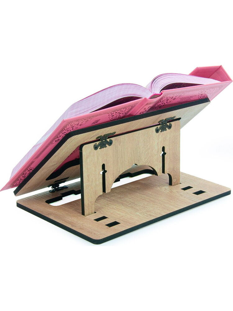 Masaüstü Kadameli Ayarlanabilir Ahşap Kızımın  Rahlesi Ve Kitap Okuma Standı  (32 x 23 cm)