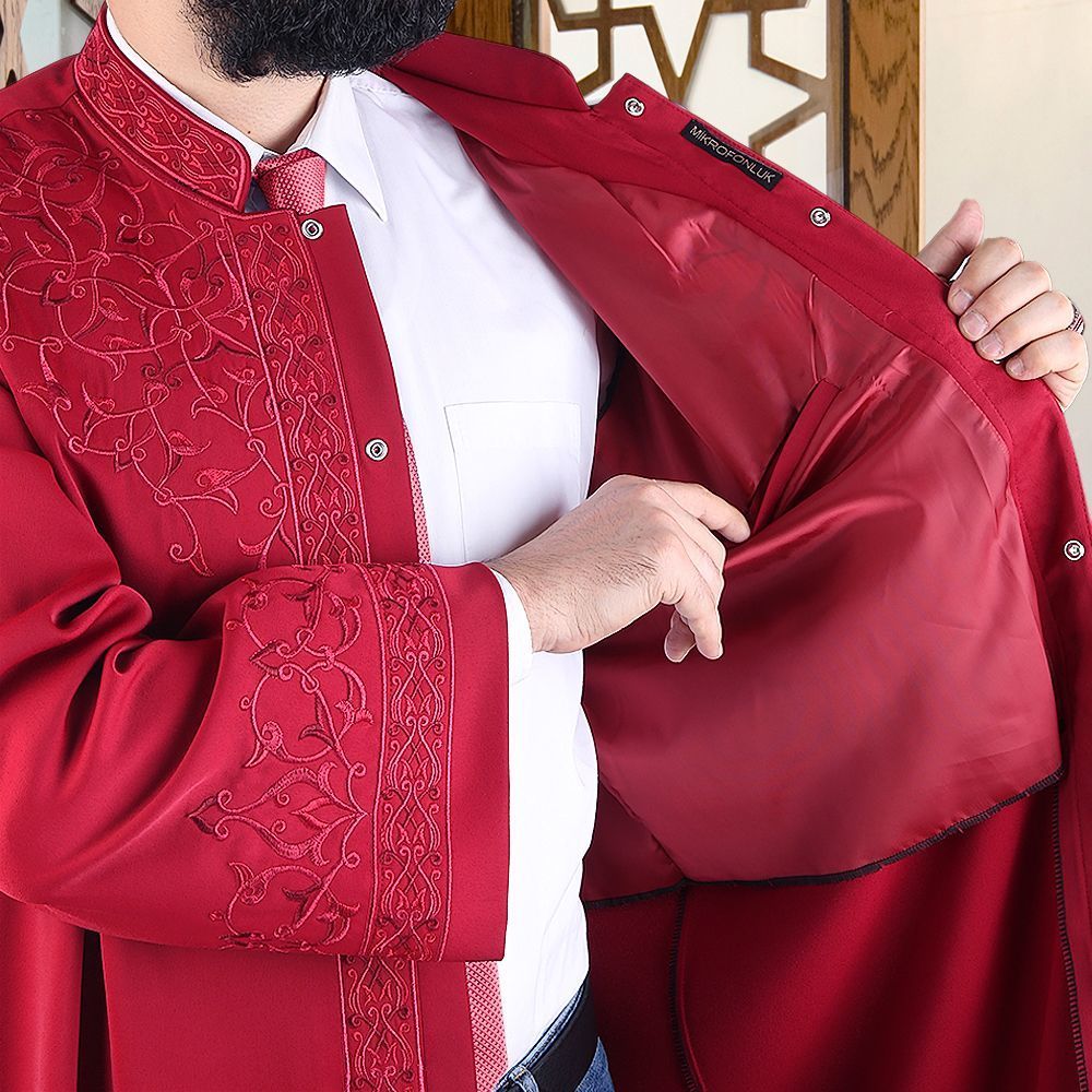 Cezeri İmam Cübbesi Bordo