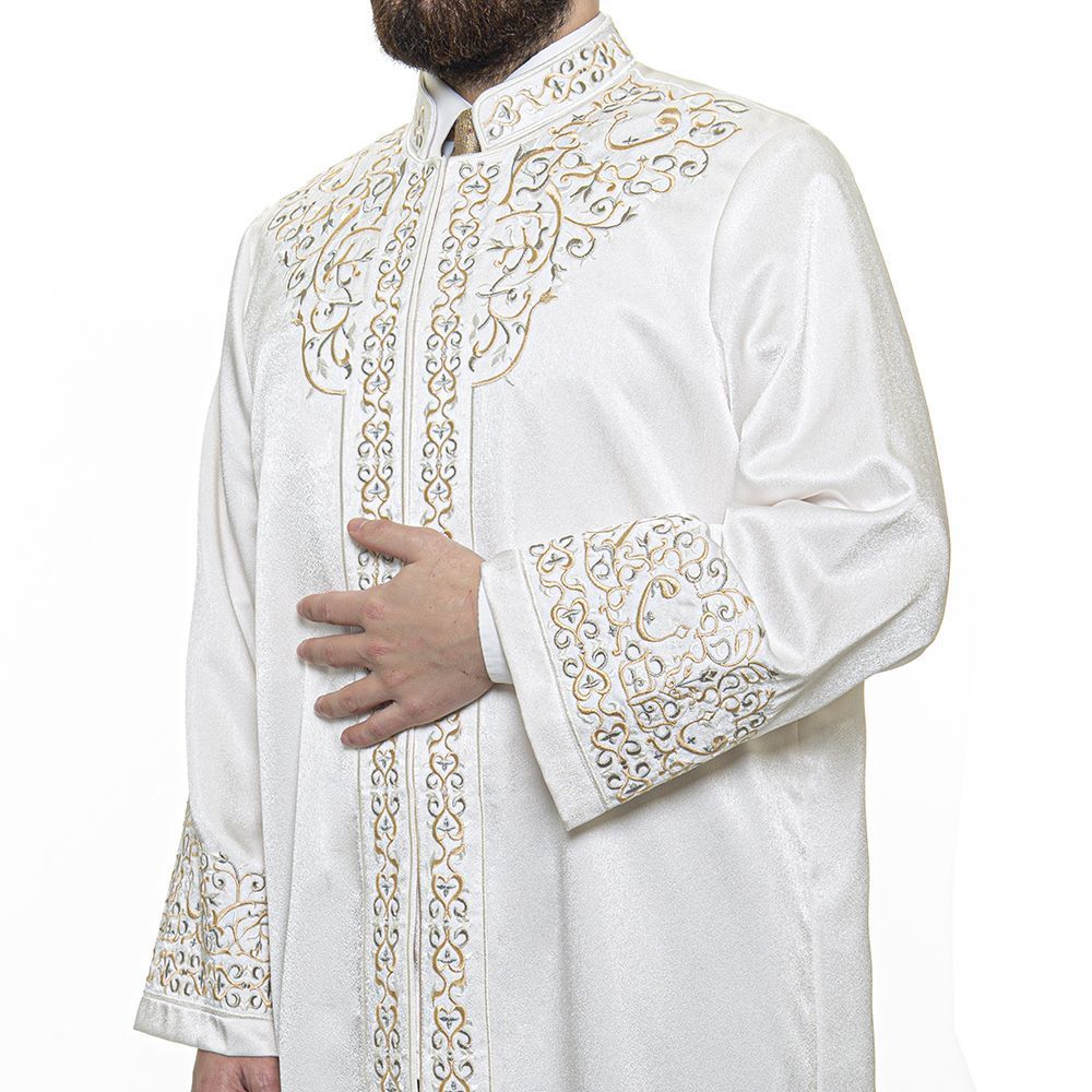 Lüks Nevevi İmam Cübbesi - Krem