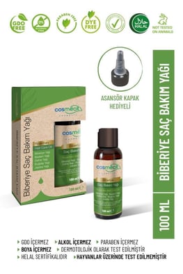 Biberiye Saç Bakım Yağı 100ml - Besleyici & Güçlendirici