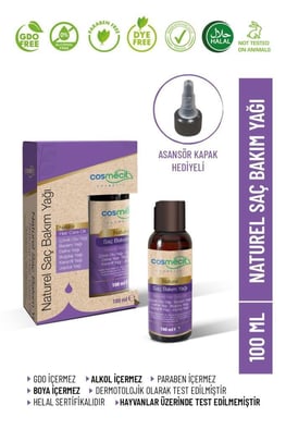 Cosmecit Naturel Saç Bakım Yağı 100 Ml
