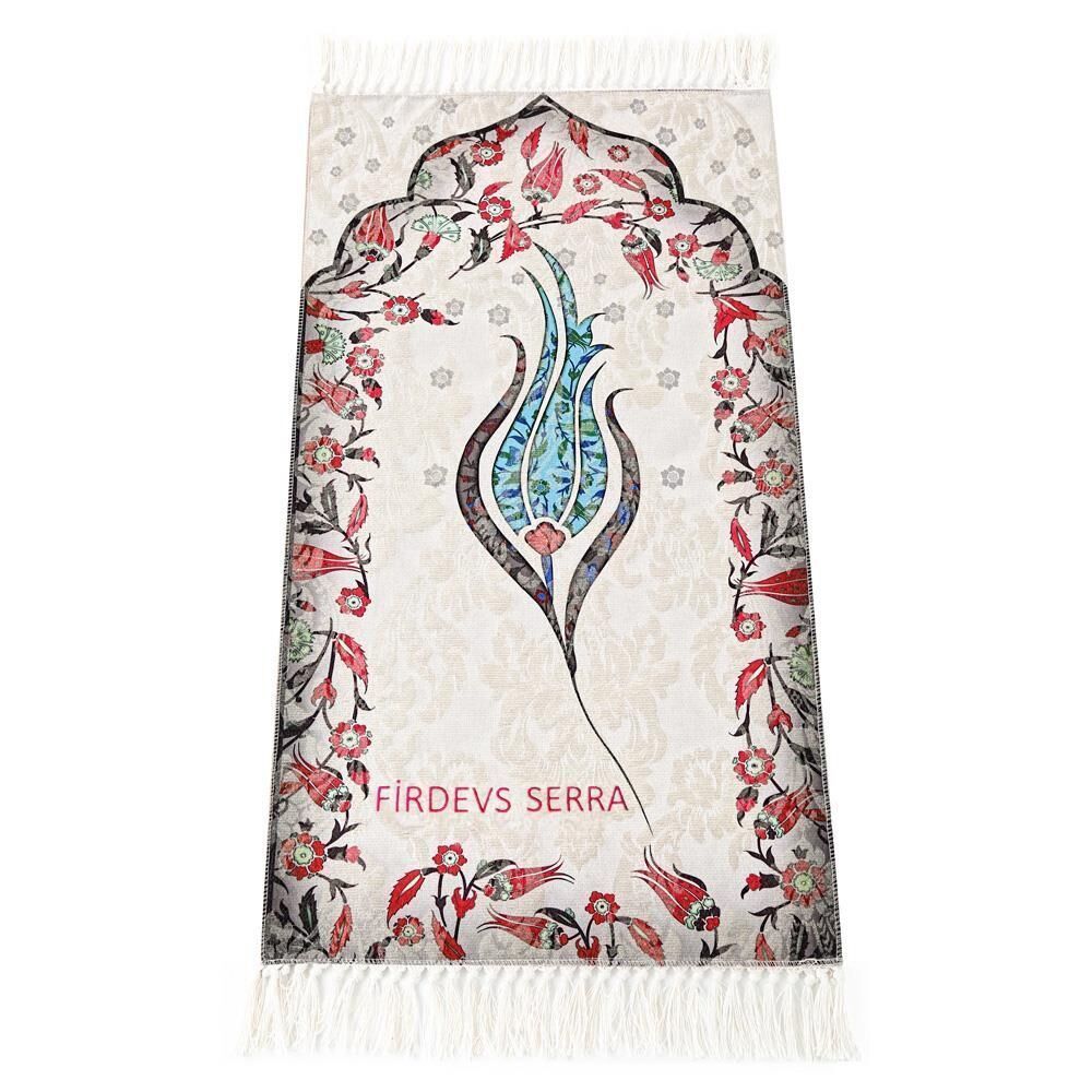 İsme Özel Çocuklar İçin Silindir Kutuda (18x10) Namaz Seti Mavi 34x57 cm - 180 gr