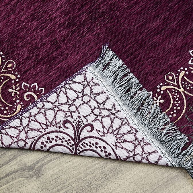 İsminizi Seccadeye Nakşediyoruz ,İsme Özel Seccade Munis Mor 65x115 cm - 320 gr