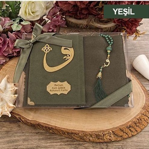 Şal, İsme Özel Yasin Kitabı, İnci Tesbih Dini Hediyelik-Kcyb-yeşi̇l