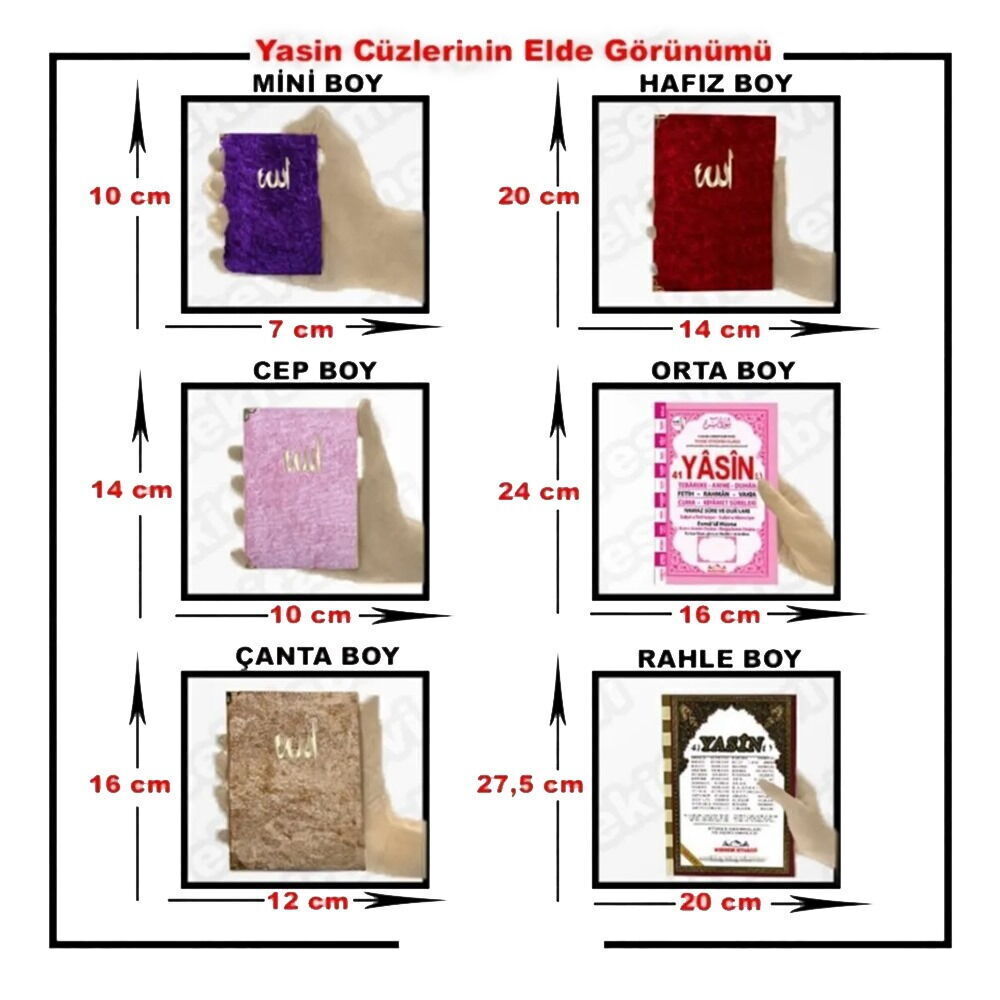 41 Yasin 10 Adet  Karton Kapak, Bilgisayar Hatlı ,Elmalılı Hamdi Yazır mealli 128 Sayfa, 12*16 cm ,Çanta Boy,Sesli Yasin-Mavi