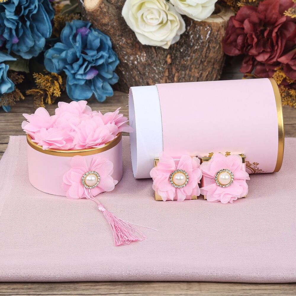Hediyelik Silindir (18x10) ve Şal Seti Pembe