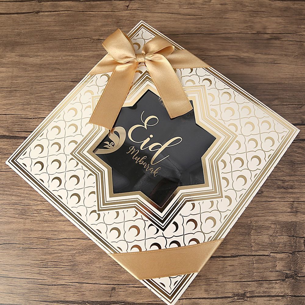 Hediyelik Ramazan Paketi Eid Mubarak Mihmandar (26*26*6 cm850gr)