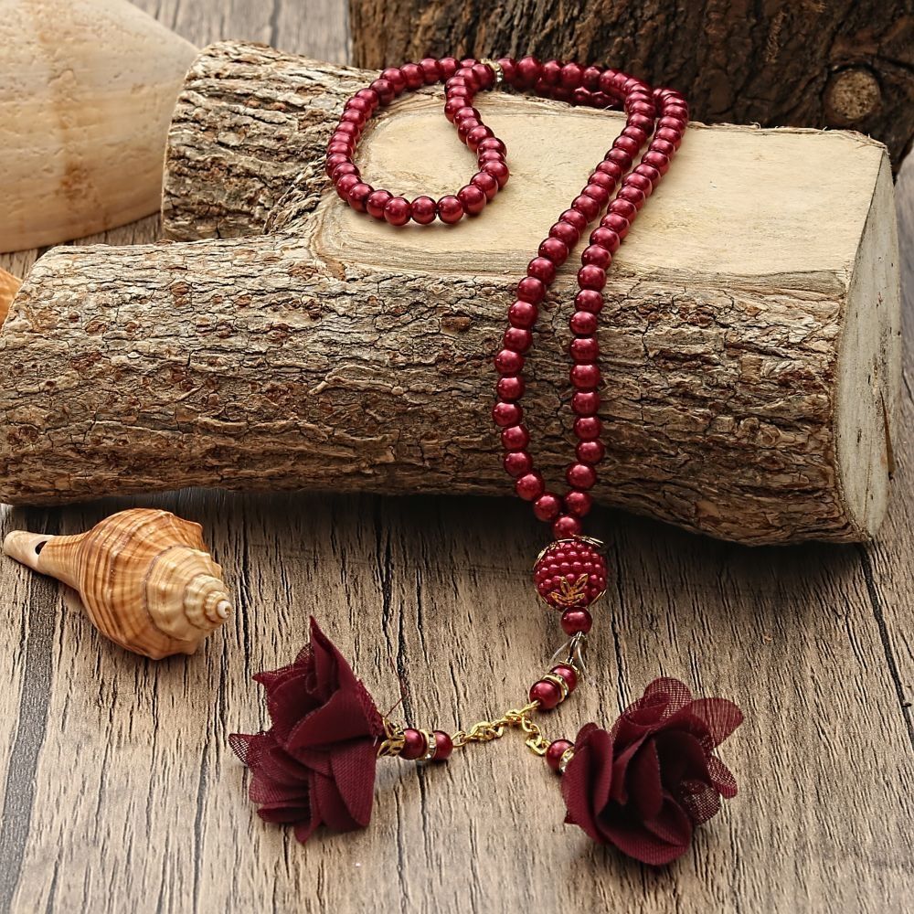 Canım Annem Doğum Günü Hediyesi Çanta Boy Kadife Kaplı Kur’an-ı Kerim İnci Tesbih Hediyeli