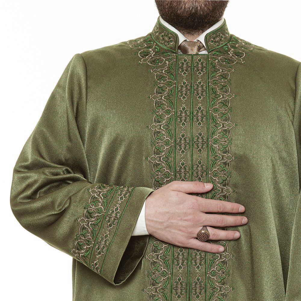 Lüks Ayasofya İmam Cübbesi Yeşil