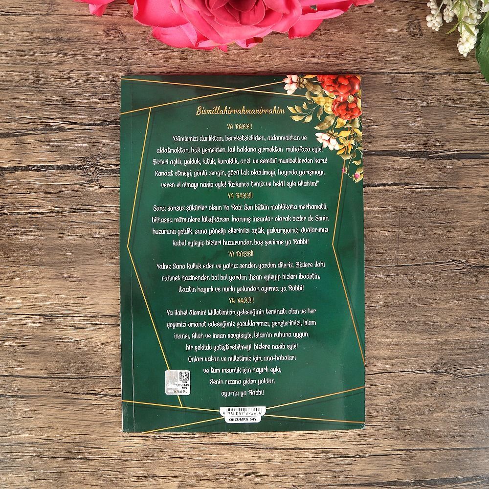 Yasin Kitabı 10 Adet  Ortaboy 16×24, 64 Sayfa İsme Özel Etiketli Mevlüt İçin -Yeşil