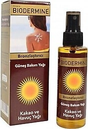 Biodermine Kakao ve Havuç Yağlı Bronzlaştırıcı 100 ml