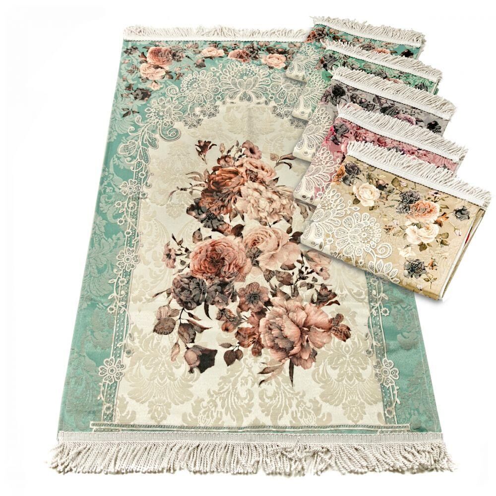 Anneler Günü Hediyesi Termo  Yasin Kitabı, Seccade, Güllü Tesbihli Set-Yeşil