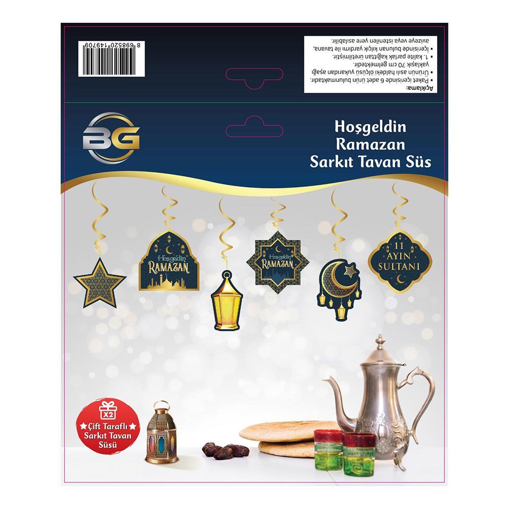 Ramazan Süsü Hoşgeldin Ramazan Sarkıt Tavan Süs Ramadan Kerim