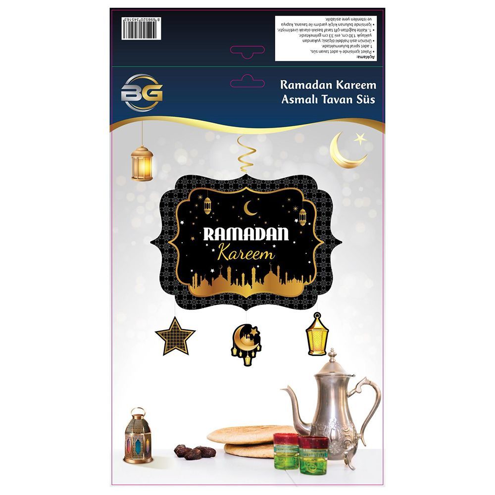 Ramazan Süsü Asmalı Tavan Süs Ramadan Karaem(130 x 33 cm)