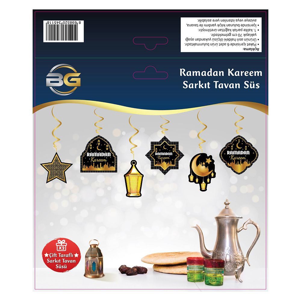 Ramazan Süsü  Sarkıt Tavan Süs Ramadan Kareem