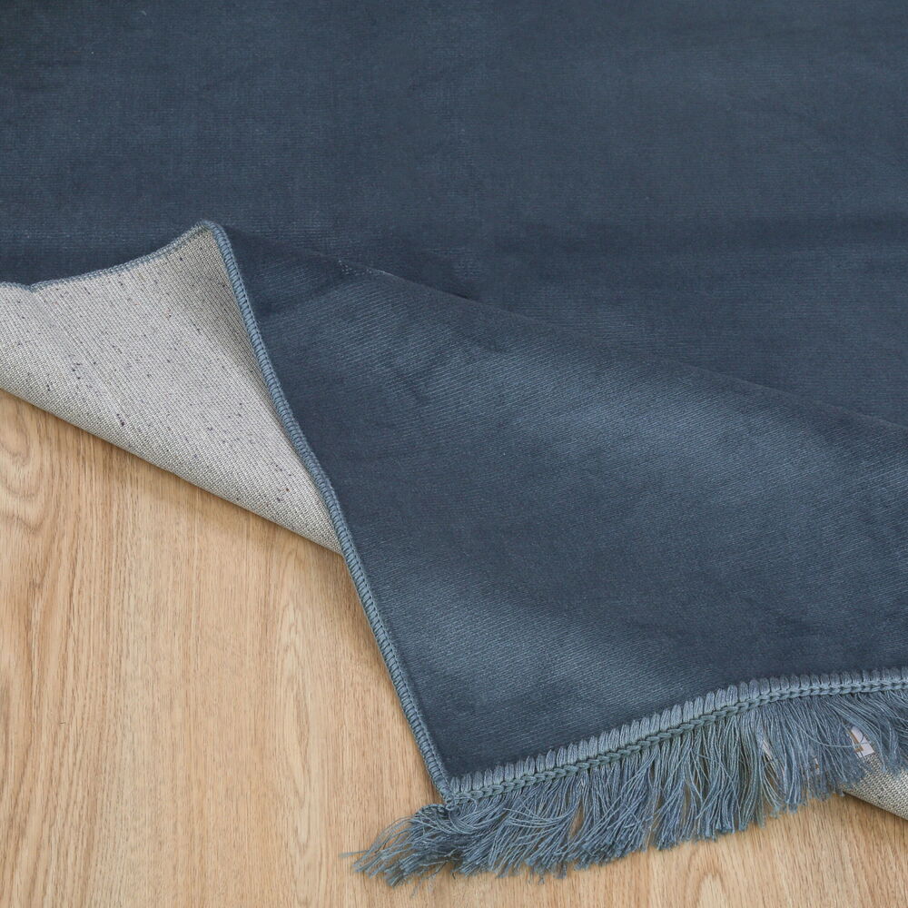 İsme Özel Sade Lüks  Kadife Seccade - Füme (110 X 70 cm ,580 gr)