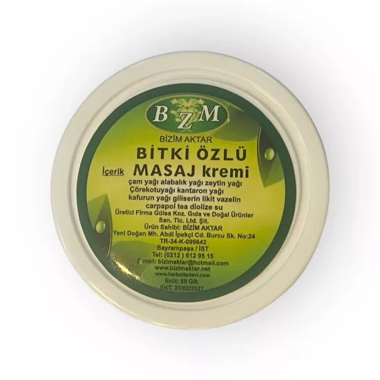 BZM BİTKİSEL MASAJ KREMİ (3 LÜ  )