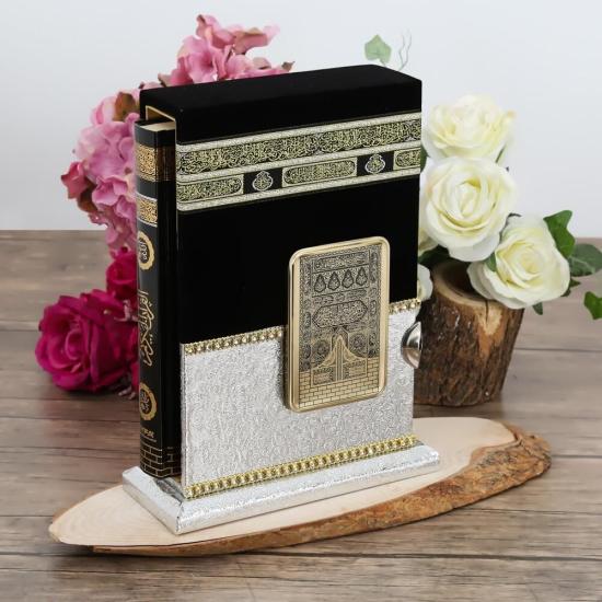 Kabe Maketli Kur’an-ı Kerim (Orta Boy 16*24) Gümüş