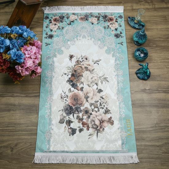 İsme Özel Lüks Hürrem Astarsız Seccade - A.Mavi