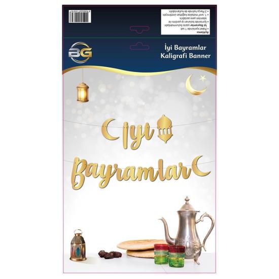 Ramazan Süsü İyi Bayramlar Kaligrafi Banner Ramadan Kerim