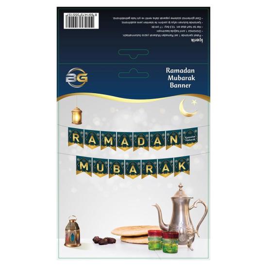 Ramazan Süsü Ramadan Mubarak Banner 13,5*17 cm
