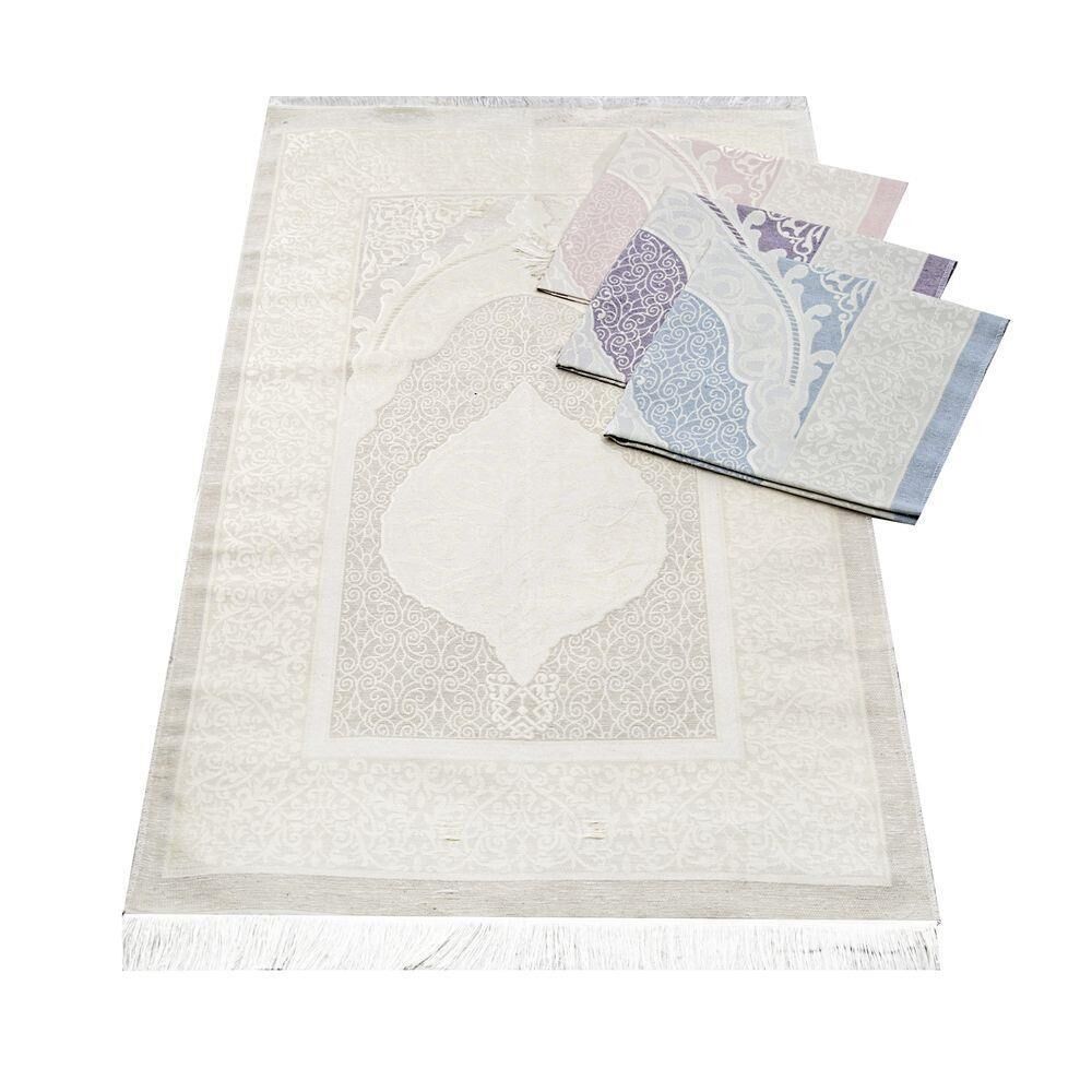 Hediyelik Kur’an-ı Kerim (Cep Boy), Seccade, Güllü İnci Tesbihli Set