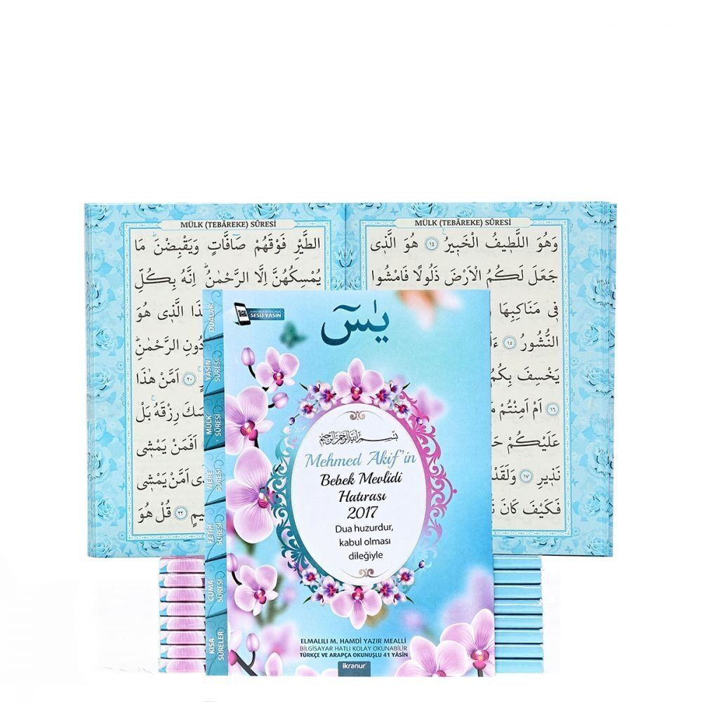 Yasin Kitabı 10 Adet Ekonomik Çanta Boy(12x16 80 Sayfa) İsme Özel Etiketli Mevlit İçin- Kardelen