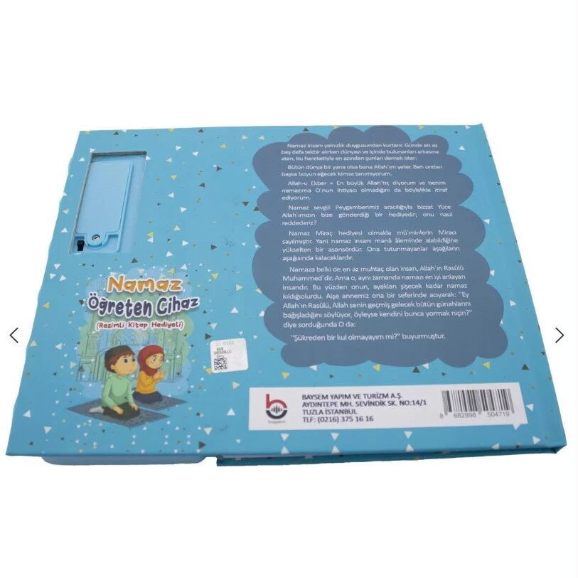Namaz Öğreten Cihaz Resimli Kitap Seti Mavi -64 Sayfa