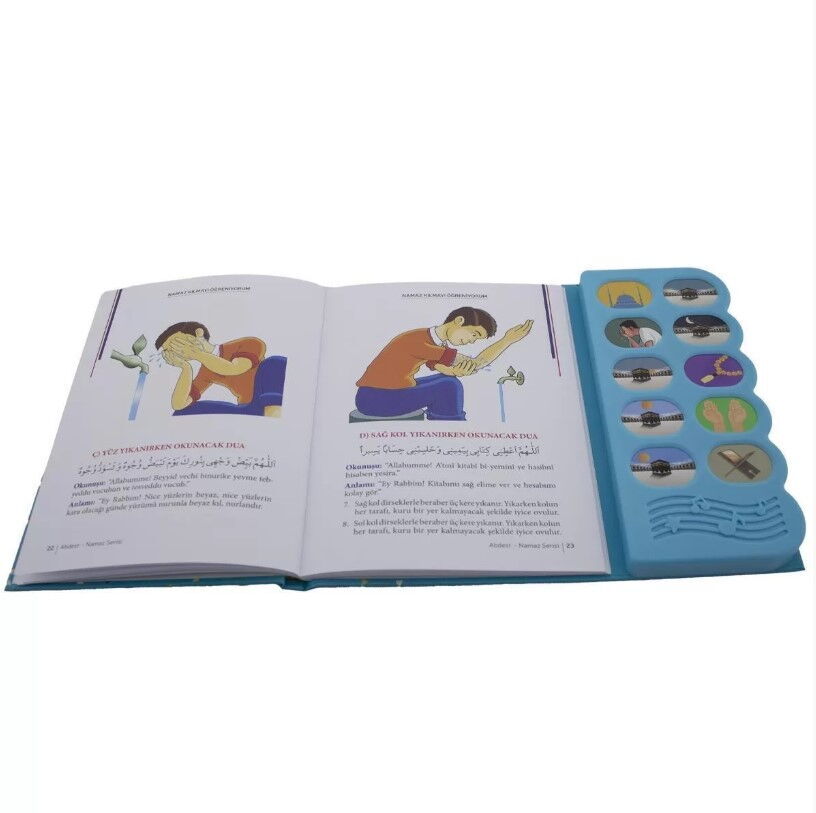 Namaz Öğreten Cihaz Resimli Kitap Seti Mavi -64 Sayfa
