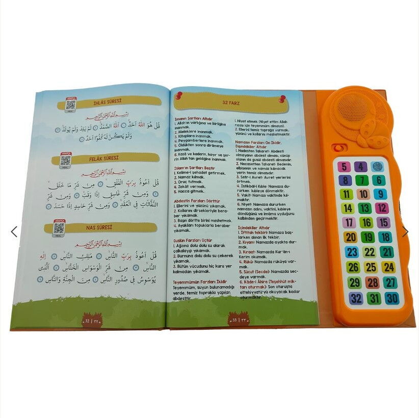 Kendi Kendime 10 Saat’de Kuran Öğreniyorum Sesli Cihazlı Kitap Turuncu